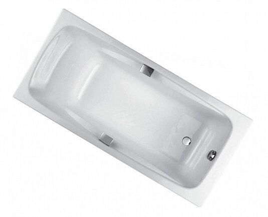 Ванна чугунная Jacob Delafon Repos 160x75 E2929-00 с отверстиями для ручек