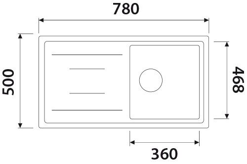 Мойка-Гранит Kaiser KGM-7850-S Мойка-Гранит Kaiser KGM-7850-S