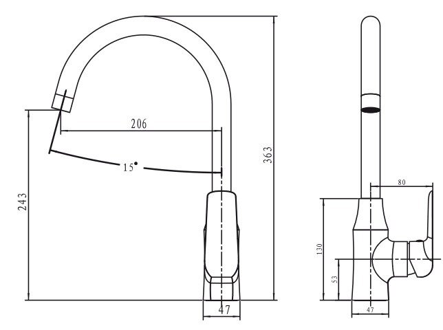 Смеситель Kaiser 69044 Glory для кухни