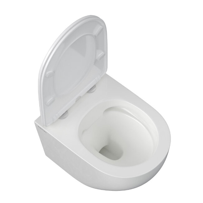 Унитаз подвесной BERGES OKUS Rimless 49 см, сиденье дюропласт с микролифтом и быстросъёмом