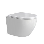 Унитаз подвесной BERGES OKUS Rimless 49 см, сиденье дюропласт с микролифтом и быстросъёмом