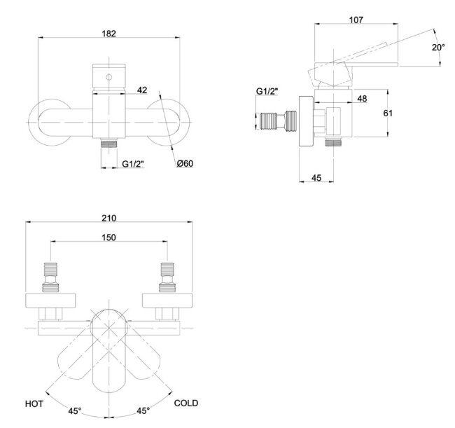 Смеситель Kaiser 34077-1 Sonat для душа