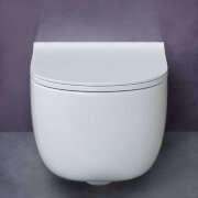 Унитаз подвесной BERGES EGO Rimless 49 см, сиденье дюропласт с микролифтом и быстросъёмом