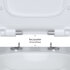 Унитаз подвесной BERGES EGO Rimless 49 см, сиденье дюропласт с микролифтом и быстросъёмом