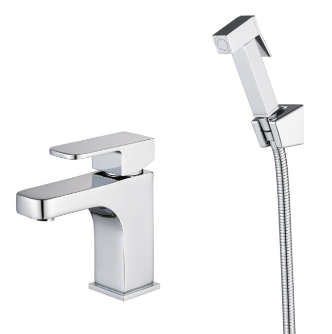 Смеситель Kaiser 34088 Sonat для раковины и биде с гигиеническим душем