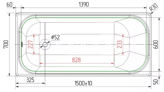 Ванна чугунная Универсал Ностальжи 150x70 Ванна чугунная Универсал Ностальжи 150x70
