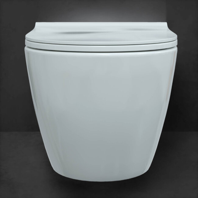 Унитаз подвесной BERGES MASCON Rimless 57 см, сиденье дюропласт с микролифтом и быстросъёмом