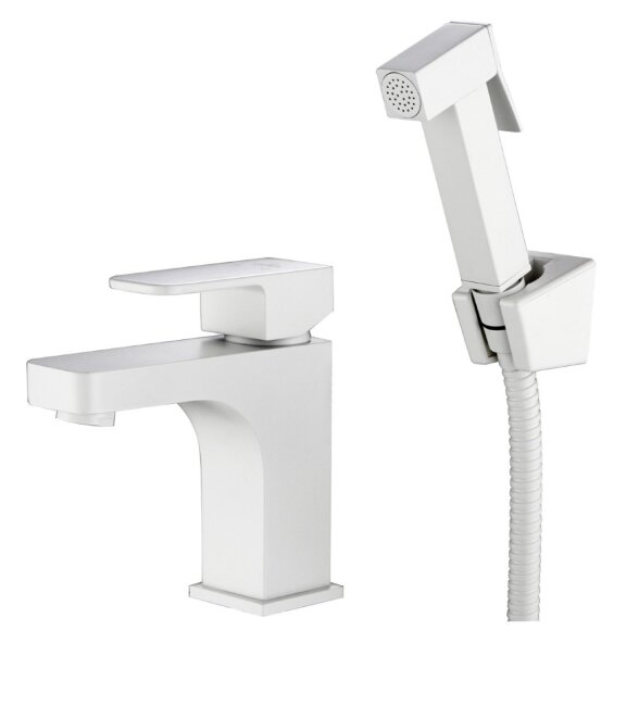 Смеситель Kaiser 34088-4 Sonat для раковины и биде с гигиеническим душем