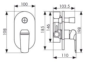 Смеситель Kaiser 69277 Glory для скрытого монтажа Смеситель Kaiser 69277 Glory для скрытого монтажа