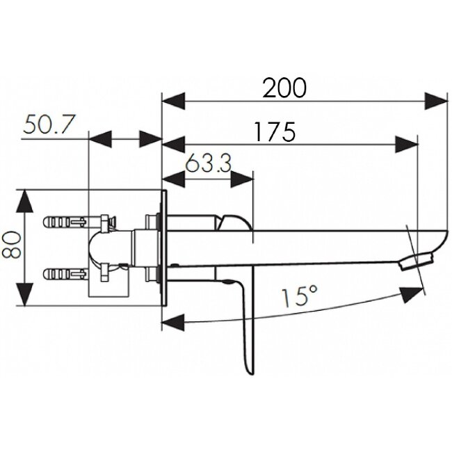Смеситель Kaiser 69311 Glory для скрытого монтажа Смеситель Kaiser 69311 Glory для скрытого монтажа