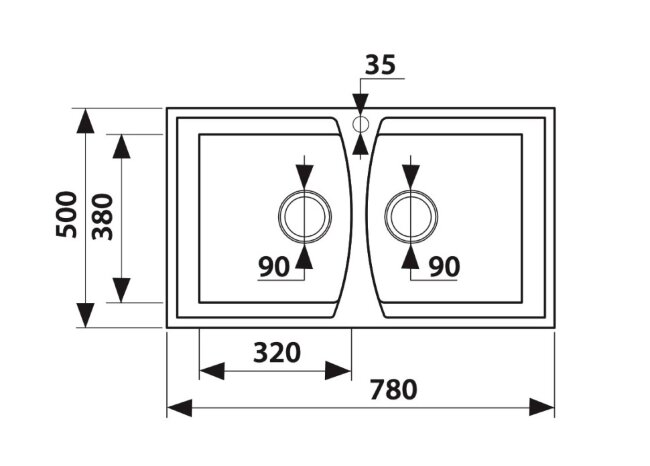 Мойка-Мраморная Kaiser KM2M-5078 S Мойка-Мраморная Kaiser KM2M-5078 S