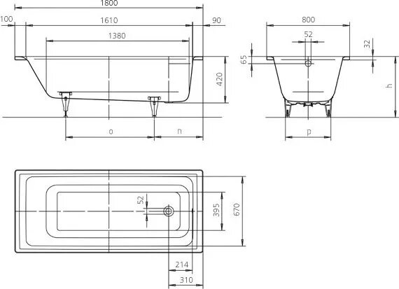 Стальная ванна Kaldewei Ambiente Puro 180x80 mod. 653 с покрытием Easy-Clean 256300013001 Стальная ванна Kaldewei Ambiente Puro 180x80 mod. 653 с покрытием Easy-Clean 256300013001