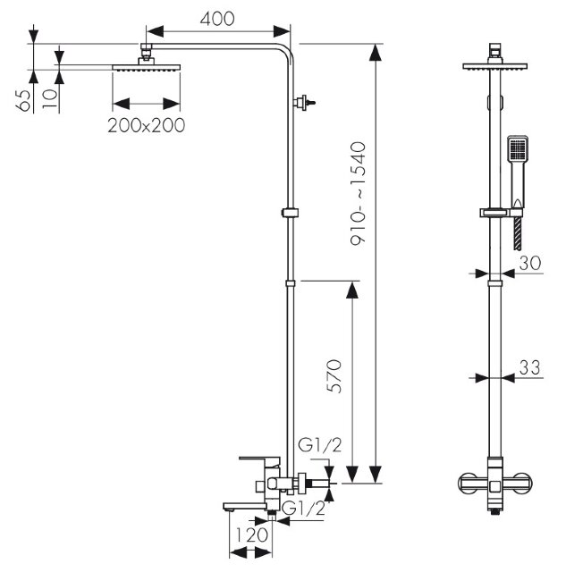 Душевая система Kaiser 34182 Sona