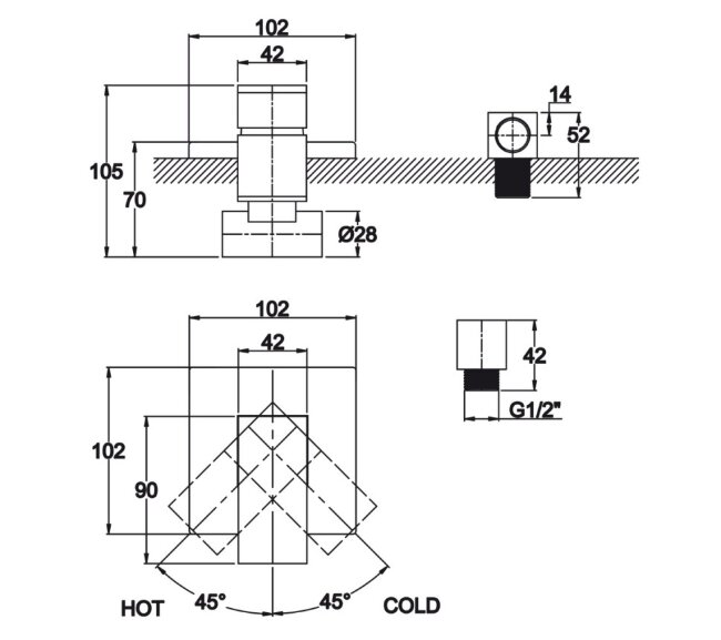 Смеситель Kaiser 34177-4 Sonat для скрытого монтажа