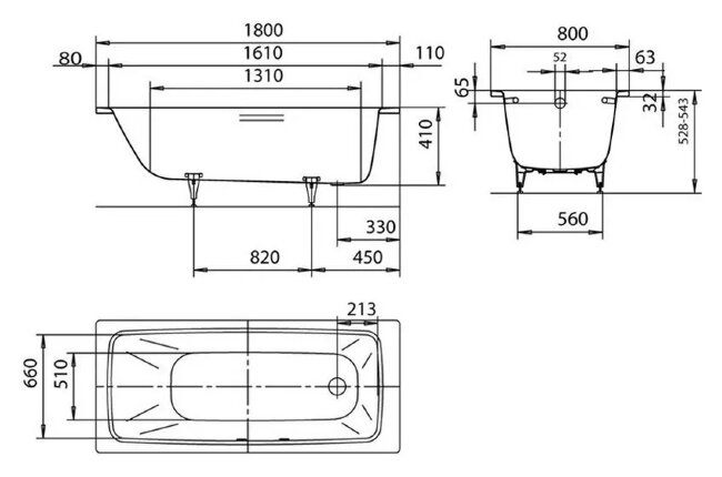 Стальная ванна Kaldewei Cayono 180x80 mod. 751 с покрытием Easy-Clean 275100013001 Стальная ванна Kaldewei Cayono 180x80 mod. 751 с покрытием Easy-Clean 275100013001