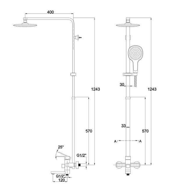 Душевая система Kaiser 35182 Sonat