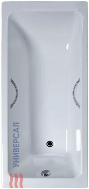 Ванна чугунная Универсал Оптима 150x70 с ручками Ванна чугунная Универсал Оптима 150x70 с ручками