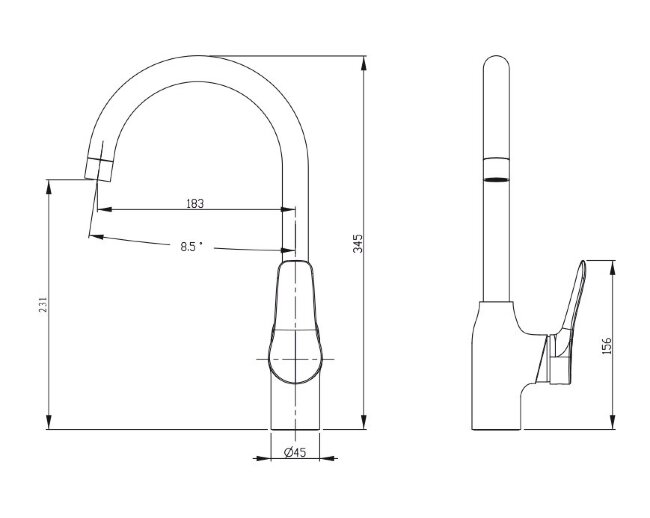 Смеситель Kaiser 74044 Sena для кухни Смеситель Kaiser 74044 Sena для кухни