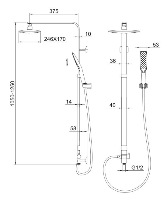 Душевая система Kaiser 35482 Zinger