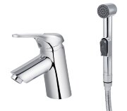 Смеситель Kaiser 12088 Douglas для раковины и биде с гигиеническим душем