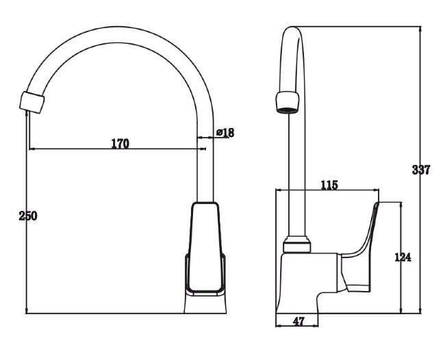 Смеситель Kaiser 76044 Clever для кухни Смеситель Kaiser 76044 Clever для кухни