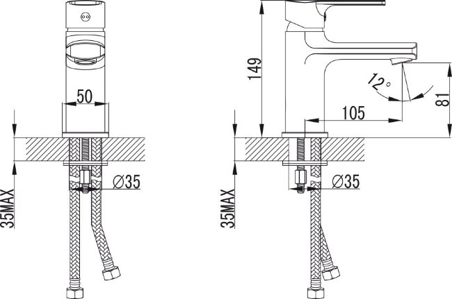 Смеситель Kaiser 56011 Oval для раковины