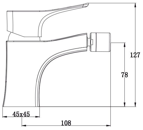Смеситель Kaiser 76088 Clever для биде Смеситель Kaiser 76088 Clever для биде