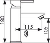 Смеситель Kaiser 38211 Sensor для раковины