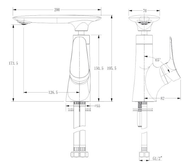 Смеситель Kaiser 99211 Modern для раковины