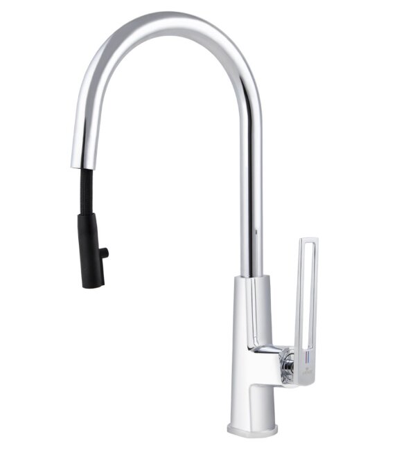 Смеситель Kaiser 27166 Merkur для кухни с выдвижным изливом Смеситель Kaiser 27166 Merkur для кухни с выдвижным изливом