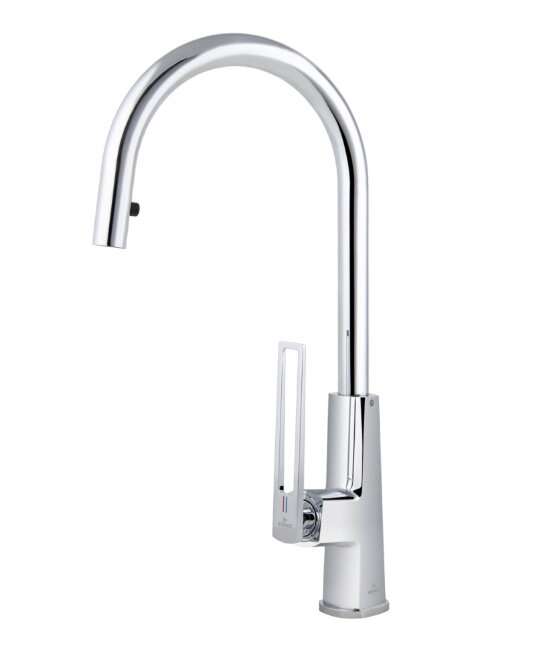 Смеситель Kaiser 27166 Merkur для кухни с выдвижным изливом Смеситель Kaiser 27166 Merkur для кухни с выдвижным изливом
