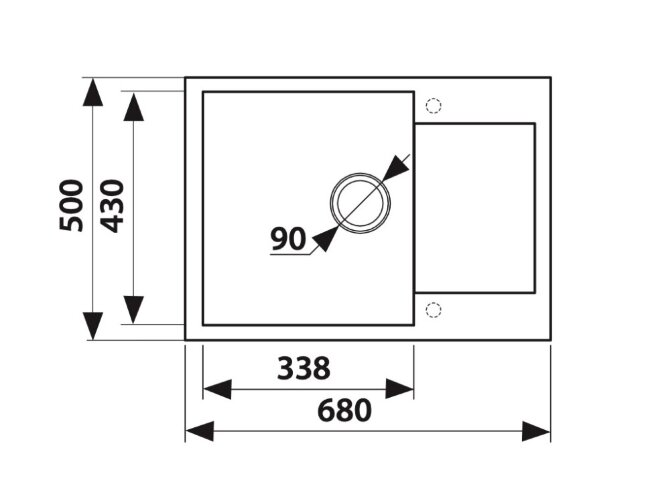 Мойка-Мраморная Kaiser KMM-5068 S