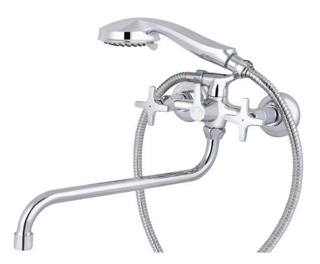 Смеситель Kaiser 28155 Crystal для ванны