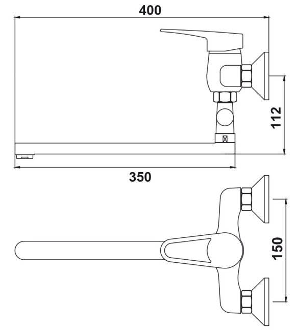 Смеситель Kaiser 14055 Planet для ванны