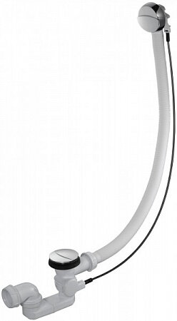 Слив-перелив Jacob Delafon, хром, полуавтомат, E70174-CP