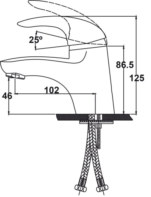 Смеситель Kaiser 15011 Safira для раковины Смеситель Kaiser 15011 Safira для раковины