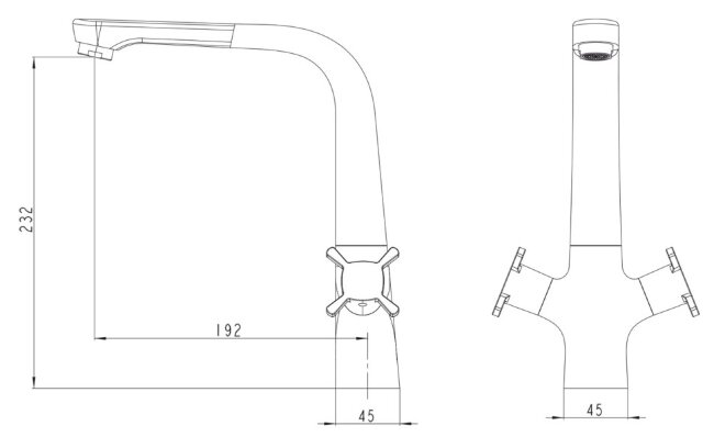 Смеситель Kaiser 58033 Cuatro для кухни Смеситель Kaiser 58033 Cuatro для кухни