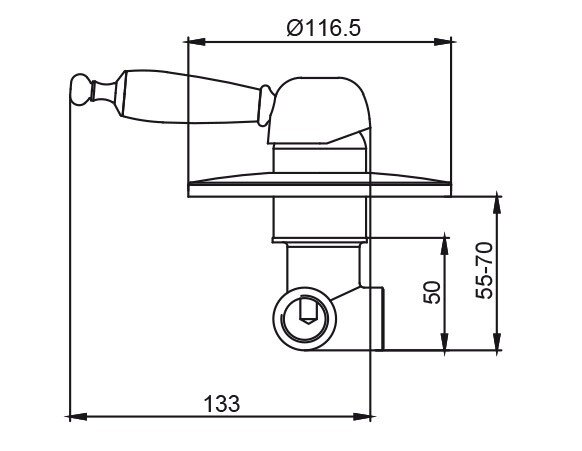 Смеситель Kaiser 31017-1 Vincent для скрытого монтажа