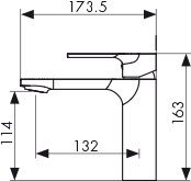 Смеситель Kaiser 59011 Linear для раковины Смеситель Kaiser 59011 Linear для раковины