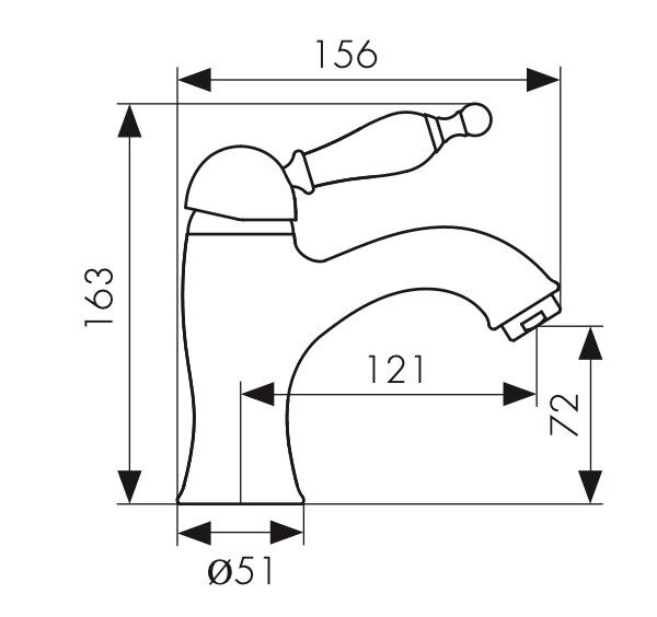 Смеситель Kaiser 31111-1 Vincent для раковины