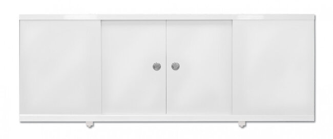 Водостойкий экран под ванну "Купе" 169 см белый глянцевый