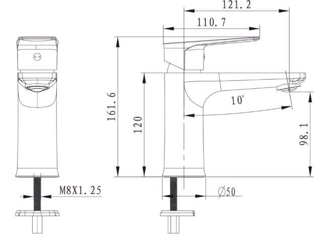 Смеситель Kaiser 60011 Atrio для раковины