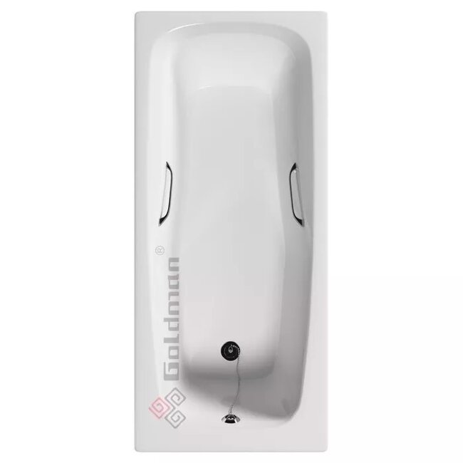 Ванна чугунная Goldman Saga 180x80 с ручками и ножками Ванна чугунная Goldman Saga 180x80 с ручками и ножками