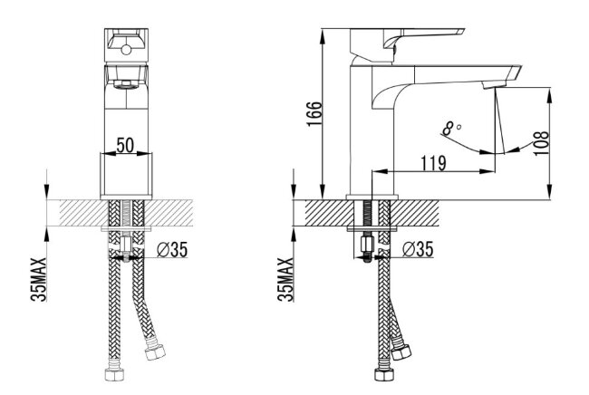 Смеситель Kaiser 60111 Atrio для раковины Смеситель Kaiser 60111 Atrio для раковины