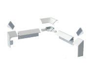 Комплект Бордюр для ванны и поддонов K Studio 195см/1,5см