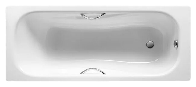 Стальная ванна Roca Princess-N 160x75 с ручками 2203E0000 Стальная ванна Roca Princess-N 160x75 с ручками 2203E0000