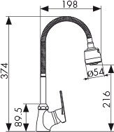 Смеситель Kaiser 00066 Eco для кухни