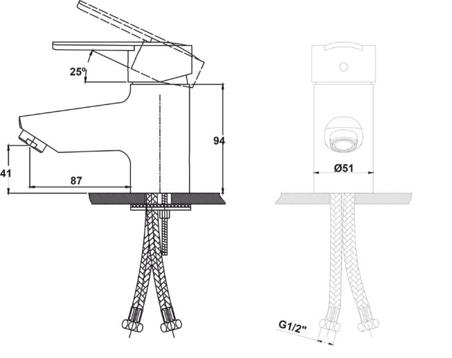 Смеситель Kaiser 20011 Orbit для раковины Смеситель Kaiser 20011 Orbit для раковины