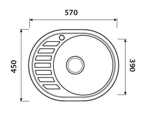 Мойка из нержавеющей стали Kaiser KSS-5745R