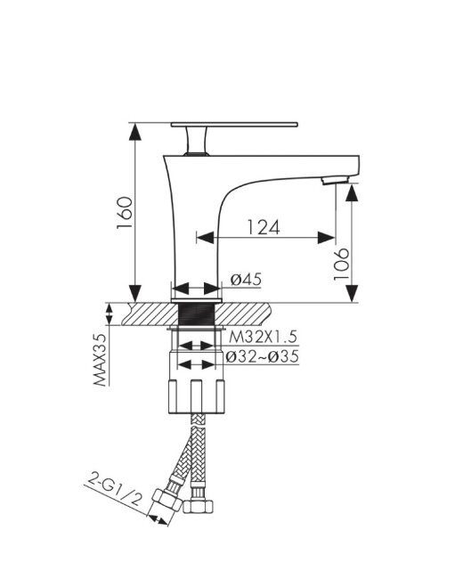 Смеситель Kaiser 02011 Star для раковины